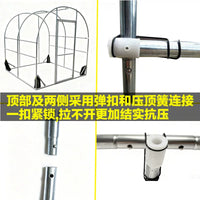 Heavy-Duty Greenhouse Kit with Steel Frame and Insulated Plastic Film for Plants