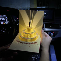 3D Pop-Up Musical Birthday Card with LED Light for Couples, Friends, and Family