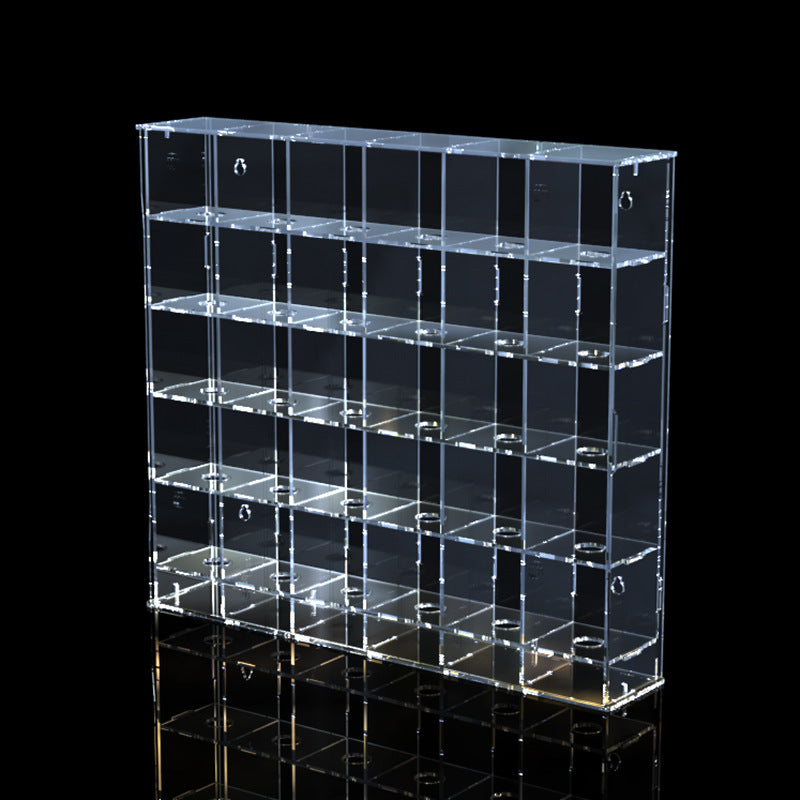 Acrylic Table Tennis Ball & Billiard Ball Display Case, Dustproof Storage Box, No-Glue Assembly, for Numbered Balls