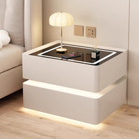 Smart Nightstand with Sensor Light, Wireless Charging, and USB Port
