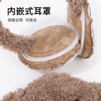 Foldable Winter Earmuffs for Men and Women, Plush Lined Ear Warmers for Outdoor Cold Protection