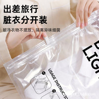 Hand-Roll Vacuum Compression Bags for Travel Clothes Storage, No Pump Needed, Space-Saving