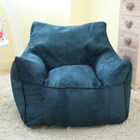 Large Suede Bean Bag Chair Cover, Washable Sofa Slipcover for Lazy Lounger