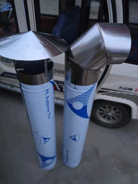 Stainless Steel Chimney Flue Pipe for Wood Stoves and Boilers, 0.7mm Thick