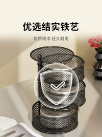 Creative Multi-layer Rotating Fruit and Snack Platter for Living Room