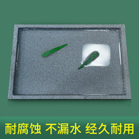 Rectangular Cement Stone Paint Planter Tray with Leak-Proof and Anti-Corrosion Base