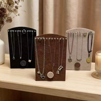 Felt Jewelry Display Stand for Necklaces and Bracelets, Countertop Organizer