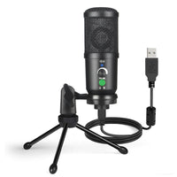 USB Condenser Microphone for Streaming, Gaming, and Recording with Noise Reduction