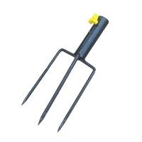 Outdoor Umbrella Ground Spike Stand for Sunshade and Stall Umbrellas, Black Steel
