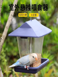 Outdoor Hanging Bird Feeder with Rainproof Design and Large Capacity