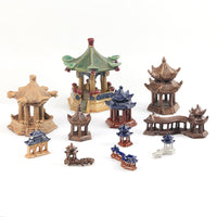 Aquarium Landscape Ceramic Pavilion Ornament for Fish Tank Decor