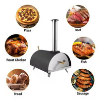 21-inch Outdoor Charcoal Grill and Pizza Oven Combo