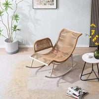 Outdoor Rattan Rocking Chair with Cushions for Living Room Balcony Garden