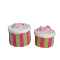 Dopamine Cotton Rope Woven Storage Basket with Lid for Cosmetics and Snacks