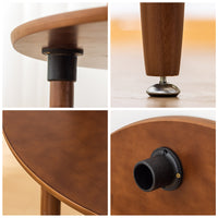 Foldable Round Coffee Table and Stool Set for Living Room Balcony Outdoor Use