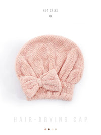 Jie Li Ya Quick Dry Hair Towel Wrap Super Absorbent Thickened Microfiber Bath Cap