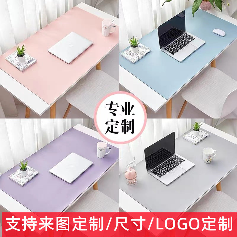 Dual-Sided PU Leather Mouse Pad, Large Waterproof Non-Slip Desk Mat for Office and Home
