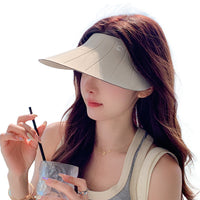 UV Protection Sun Visor with Extended Brim and Breathable Mesh for Outdoor Activities