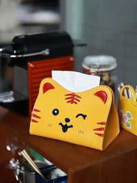 DIY Leather Tissue Box Cover Kit for Home and Office