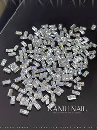 5A Flashing Silver Zircon Nail Art Rhinestones Mini Flatback K9 Nail Decorations