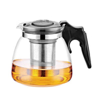 Glass Teapot with Infuser and Warming Base, Borosilicate Glass Tea Maker for Loose Leaf and Blooming Tea