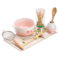 Matcha Tea Ceremony Set, 8-Piece Ceramic Kit with Bowl and Whisk, Song Dynasty Style