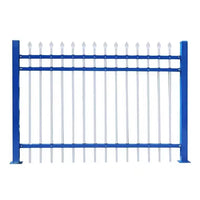 Zinc Steel Garden Fence Panel for Outdoor Villa and Factory Boundaries, Balcony Railing
