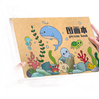 Thickened Kraft Paper Sketchbook A4 Blank Off-White Paper for Kids Students Drawing