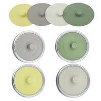 Mason Jar Fermentation Lids with Silicone Gaskets and Stainless Steel Bands for Wide Mouth Jars