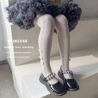 Girls' Thin Mesh Tights Breathable Princess Style Pantyhose for Summer