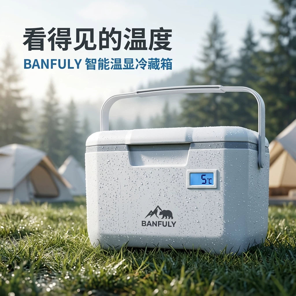Portable Insulated Medical Cooler Box with Thermometer for Insulin and Breast Milk Storage