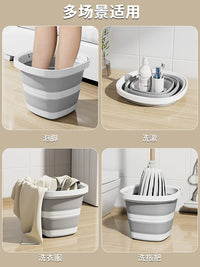 Foldable Portable Plastic Bucket for Home, Travel, Outdoor, Fishing, Car Use