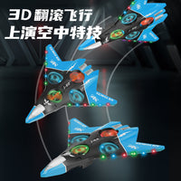 Remote Control Fighter Jet Drone for Kids with Lights, Stunt Rolls, Altitude Hold, and Durable Design
