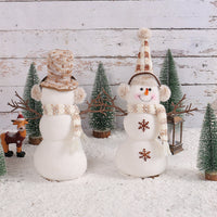 Christmas Snowman Figurine Desktop Decoration
