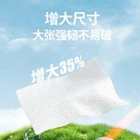 Disposable Pearl-Patterned Cotton Facial Tissues, Large Pack, Wall-Mounted