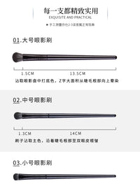 Soft Synthetic Fiber Eyeshadow Brush Set for Blending, Eyeliner, and Detail Work