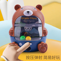 Mini Tabletop Interactive Sports Game Machine for Kids - Bear Basketball & Duck Football