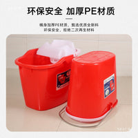 Household Thickened Mop Bucket with Hand Press Wringer