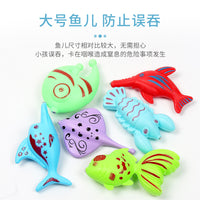 Inflatable Magnetic Fishing Pool Toy Set for Kids