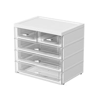 Stackable Desktop Drawer Organizer for Students and Office, Multi-layer File and Cosmetic Storage