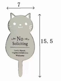 Japanese Style Iron Cat Garden Stake Cute Gardening Decor Flower Pot Insert Yard Balcony Decoration