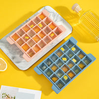 Bainabangsou Food-Grade Plastic Transparent Ice Cube Tray with Lid and Storage Box, Multi-layer Ice Mold
