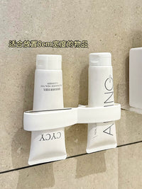 Wall-Mounted Toothpaste and Facial Cleanser Holder for Bathroom Organization