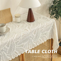 American Style Lace Dustproof Table Runner for Dining Table TV Cabinet Coffee Table