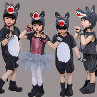 Children's Big Bad Wolf, Little Red Riding Hood, Lamb, or Rabbit Animal Performance Costume for Kindergarten