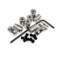 Badge Pin Screw Backs with Wrench for Brooches and Emblems