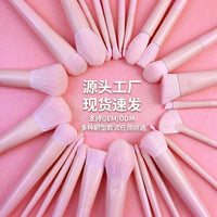 Professional Wooden Handle Makeup Brush Set for Face, Foundation, Contour, Eyeshadow, Concealer, Blending, and Powder