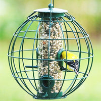 Lantern Metal Bird Feeder with PC Tube for Outdoor Hanging, Squirrel-Proof Hummingbird Feeder