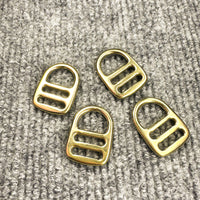 Brass D-Ring Buckle for Bag Straps and DIY Hardware