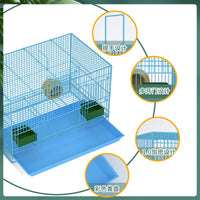 Quail and Chick Brooder Cage with Feeder and Nest for Small Poultry